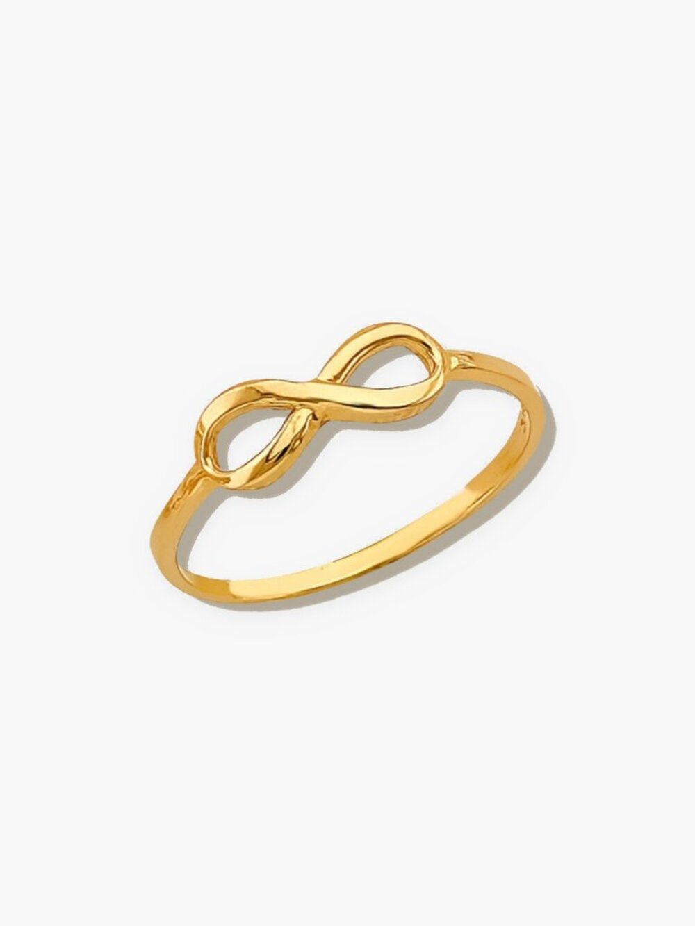 14K Solid Gold Infinity Ring Size 7 Minimalist By Tehrani Jewelry